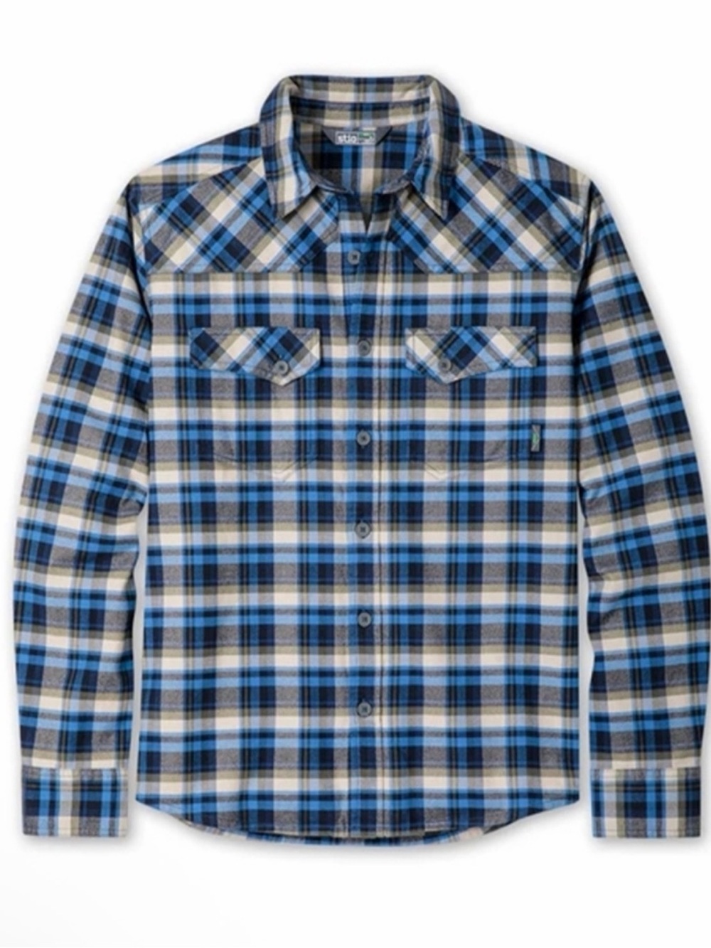 NWT STIO MEN'S JUNCTION MIDWEIGHT FLANNEL SHIRT - SIZE LARGE
